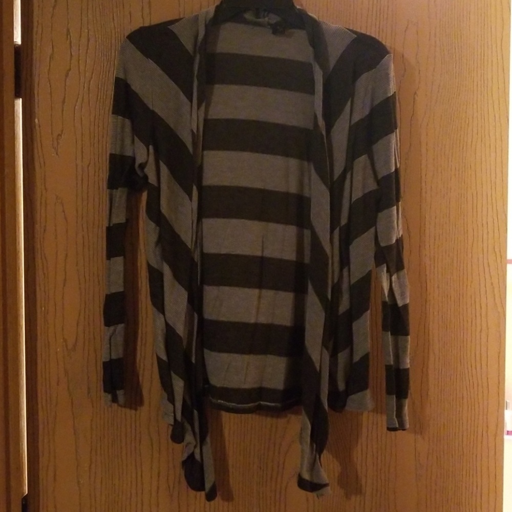 striped cardigan